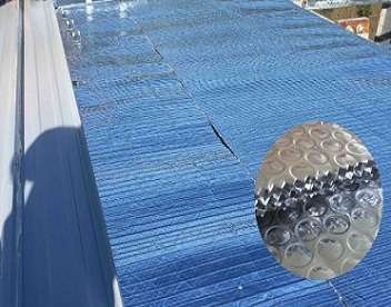 Anti glare bubble wrap insulation