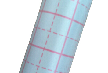 Printed Red Square Foil Fiberglass Cloth